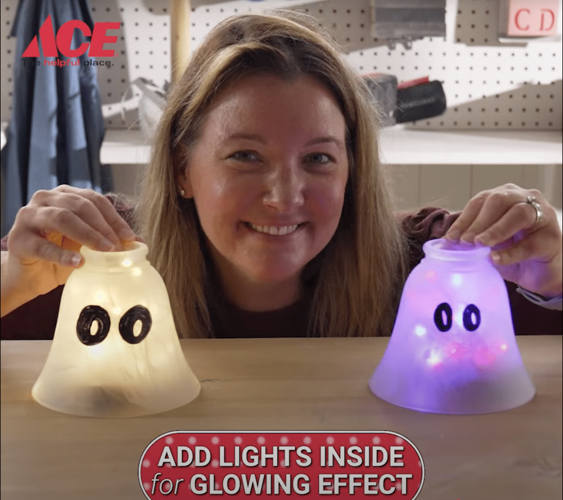 light shade ghost decorations