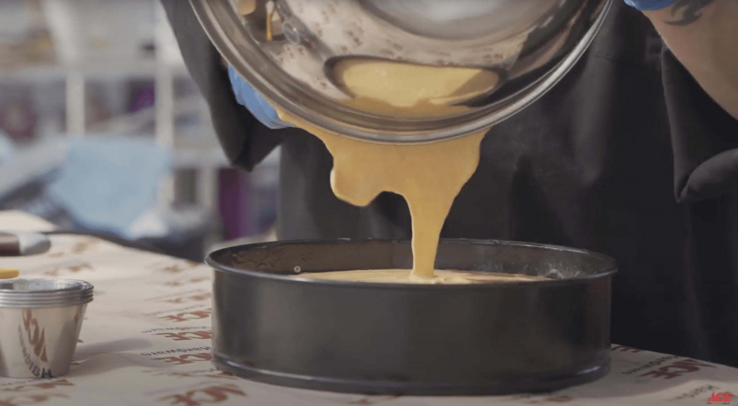 Pour the filling