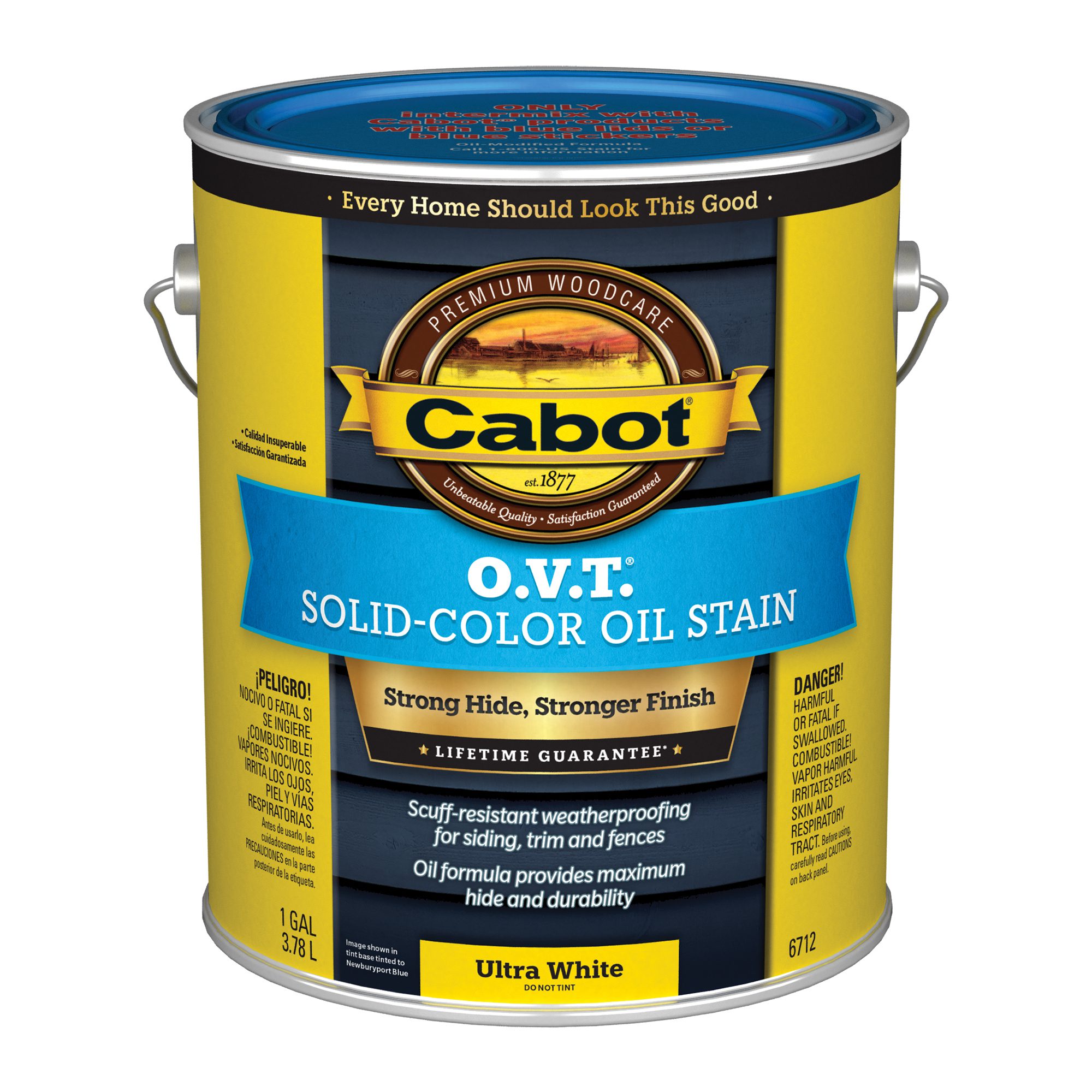 Can of wood stain.