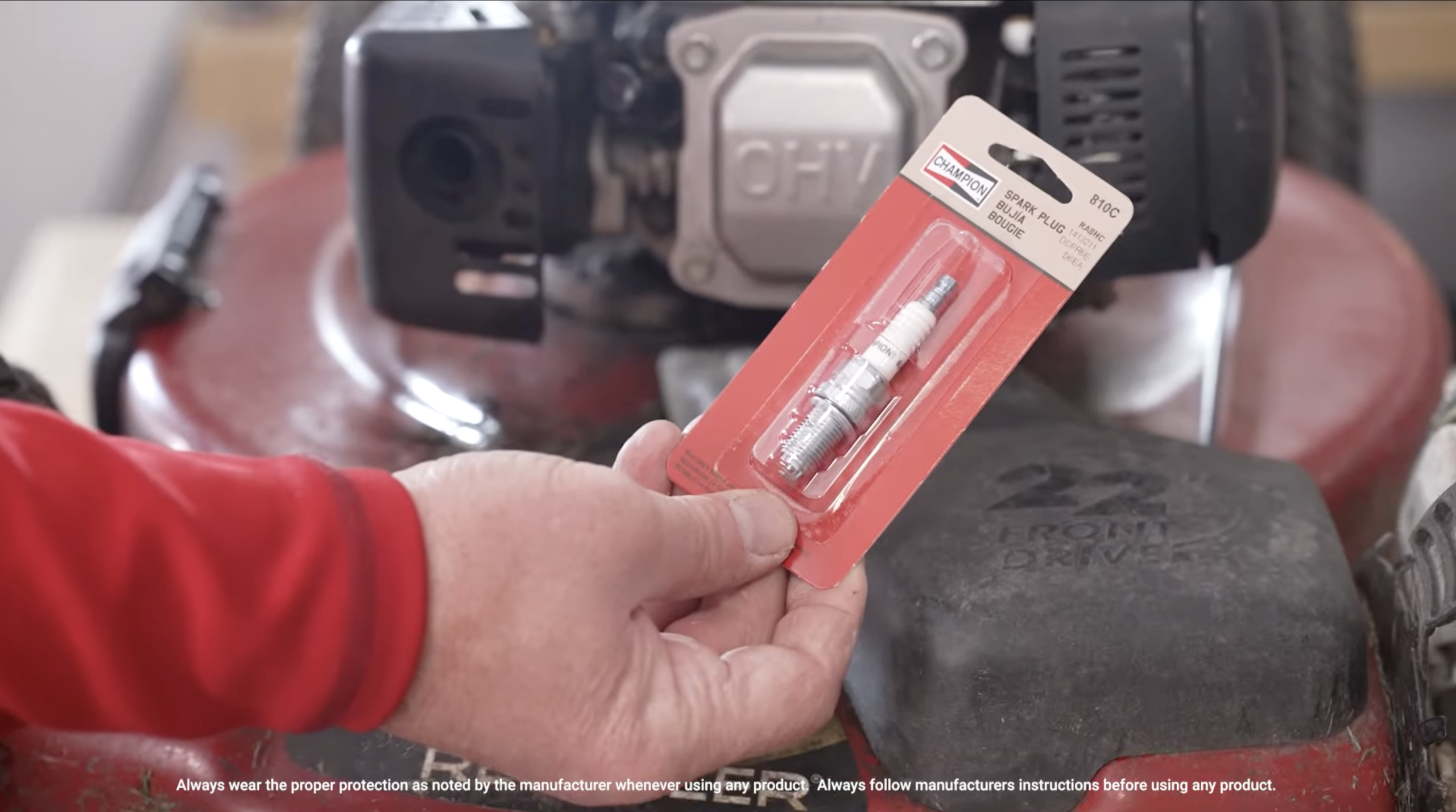 a new lawn mower spark plug