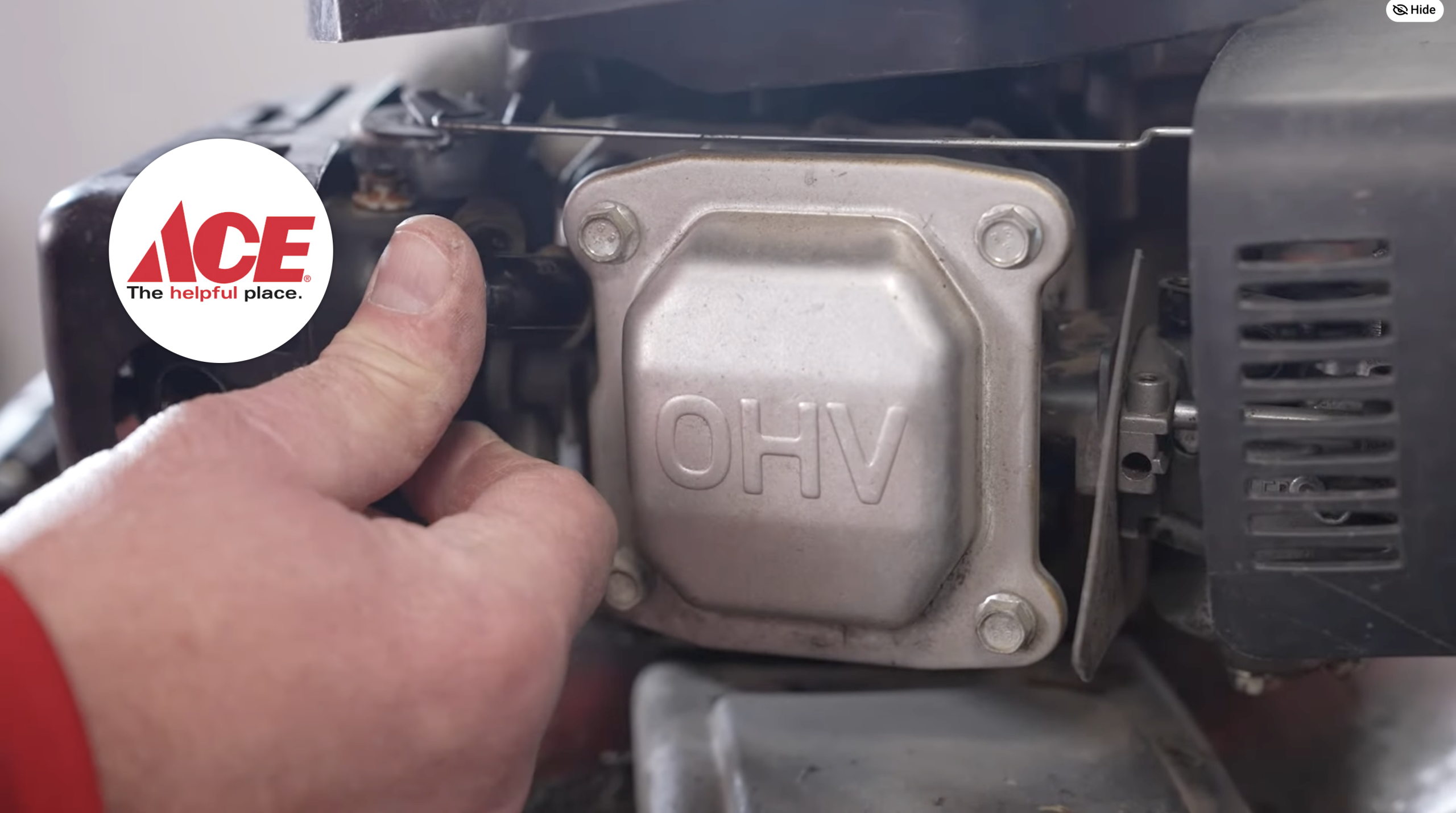 Push on the spark plug boot