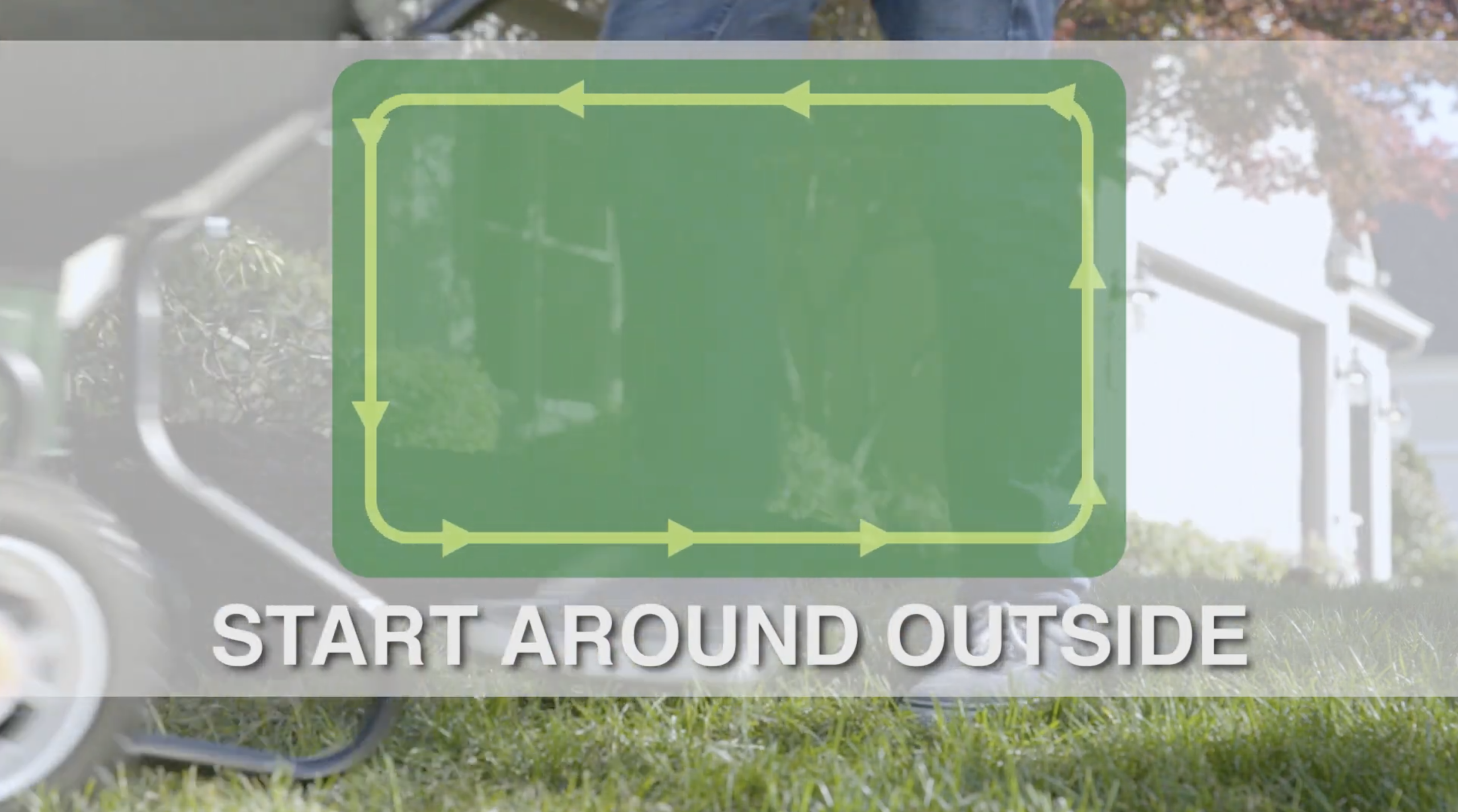 Perimeter of lawn