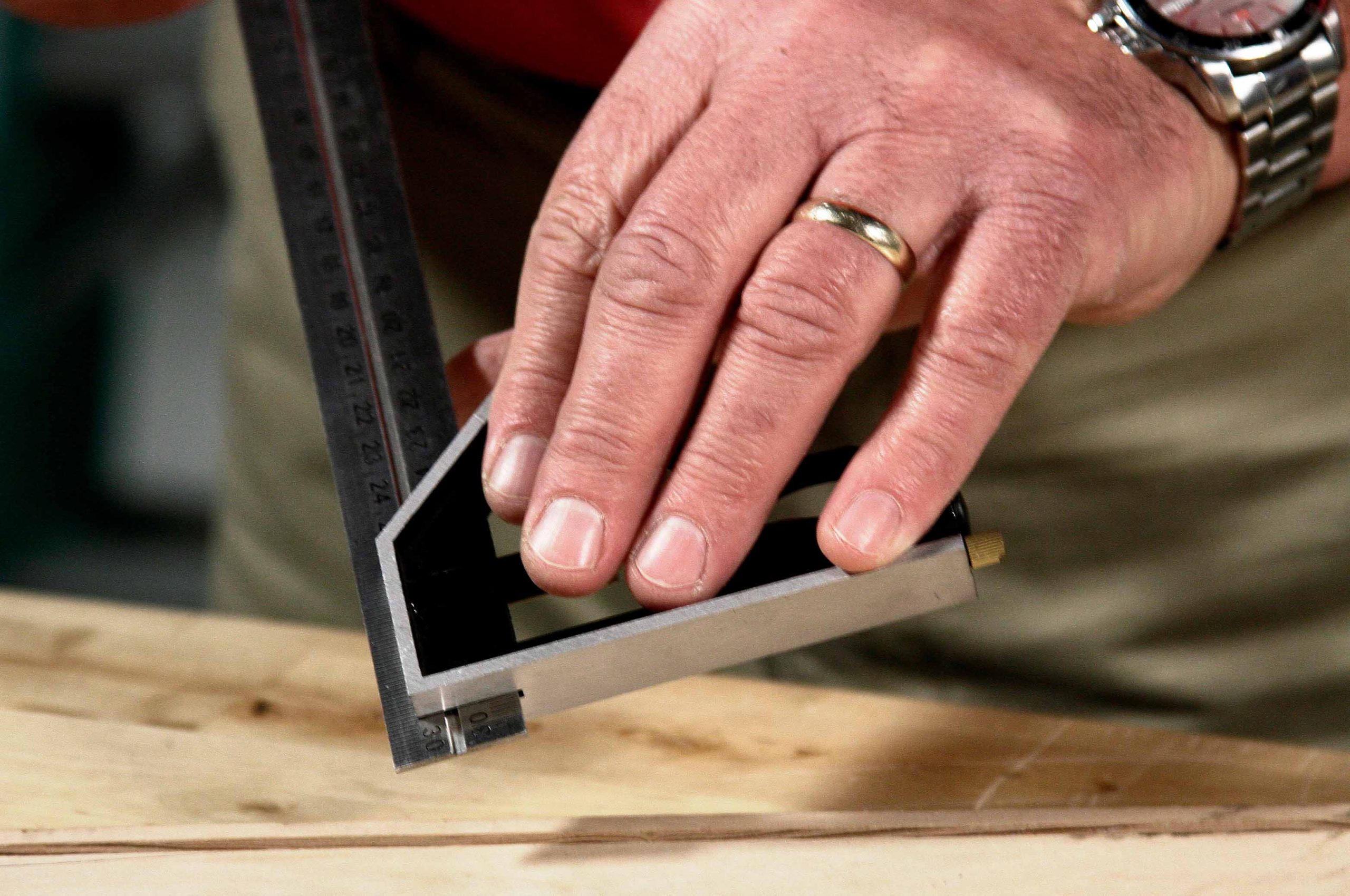 using a combination square