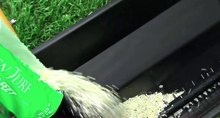 Using a drop spreader