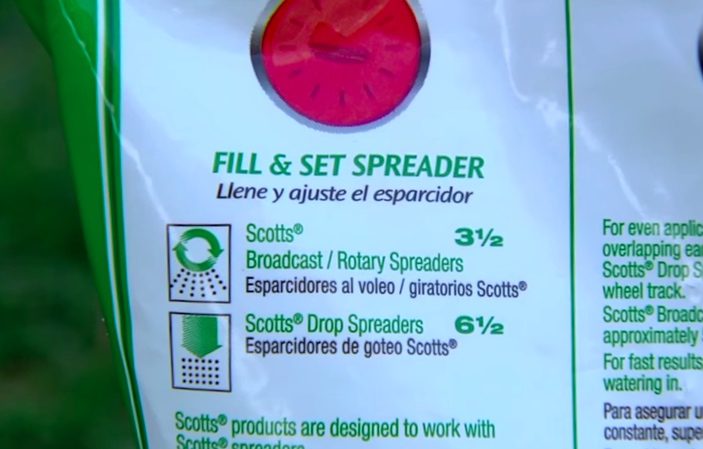 Using a drop spreader
